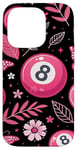 iPhone 14 Pro Retro Pink Lucky Disco 8 Ball For Women Case