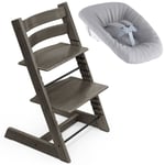 Stokke Tripp Trapp® chair - hazy grey + newborn set