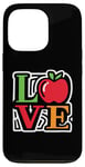 Coque pour iPhone 13 Pro Apple Love - Amateur de fruits de pomme coloré vintage