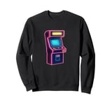 Arcade Machine Vintage 80s 90s Retro Vaporwave Aesthetic Sweatshirt