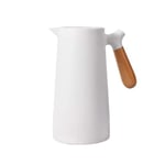 Cakunmik Insulation Kettle with Wooden Handle Minimalist Style Coffee Pot Household Thermos Custom Logo Multifunctional And Portable