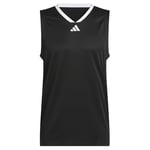 adidas Men's Basketball Legends Tank, Black/White, 5XL