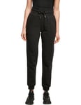 Urban Classics Women's Ladies Organic High Waist Sweat Pants Track, Black, XS