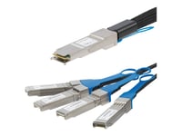 Startech.Com Cisco Qsfp-4Sfp10g-Cu5m Compatible 5M 40G Qsfp+ To 4X Sfp+ Direct Attach Breakout Cable Twinax, 40Gbe Qsfp+ Copper Dac 40 Gbps Low Power Passive Transceiver Dac, 40Ge Cable - Lifetime Warranty (Qsfp4sfp10c5) - Direktekoblingskabel - Qsf