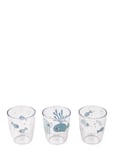 D By Deer Yummy Mini Glass 3 Pcs Sea Friends Blå