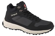 Campus Men's Trekking Shoes,Winter Boots, Black/White, 12.5 UK