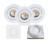 Nordic Nova Hvit 4W 2700K 4-Pack m/Dimmer & Kabel