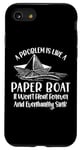 Coque pour iPhone SE (2020) / 7 / 8 Papier origami motif bateau citations pliantes