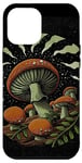 Coque pour iPhone 15 Pro Max Cottagecore Champignon Sorcière Goth Botanique Naturel