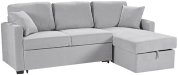 Habitat Reagan Right Hand Storage Chaise Sofa Bed - Grey