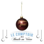 FEERIC Lights and Christmas - Boule DE Noel Verre 80MM JN PAILL Rouge