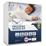 Protège Matelas 70x160 cm Imperméable Oeko TEX par Dreamzie - Alese 70x160 en Coton Respirant avec 4 Coins Elastiques