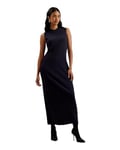 Ted Baker WMD-sandiii-Ribbed Crew Neck Knitted Column Maxi Dress Robe décontractée, Bleu Marine, 38 Femme