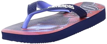 Havaianas Top Marvel Unisex Adult Flip Flops | Color: Navy Blue/Provence Blue | Size: 5 UK