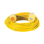 Defender E85230 Extension Lead Yellow 1.5mm2 16A 25m 110V