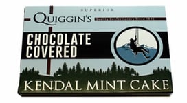 Kendal Mint Cake  Quiggins Kendal Mintcake  213g Box  Chocolate Covered Mintcake