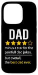 Coque pour iPhone 14 Pro Drôle papa fête des pères blague humour papa fils fille papa papa papa