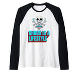 Balance is a myth, chaos is a lifestyle. Raglan Baseball Tee