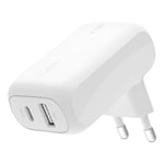 Belkin Chargeur Secteur double 42W - USB-C + USB-A (30W + 12W)