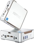 NiPoGi Mini PC -GK3 Plus, Processeur Intel Alder Lake-N95 -3,40 GHz, Windows 11, 16GB RAM 512GB ROM, Dual HDMI+VGA/WiFi 5/BT 4.2/RJ45