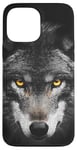 iPhone 13 Pro Max Wolf Lovers Black Wolf Wild Animal Lovers Wolf Illustration Case