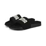 PUMA Unisex Leadcat 2.0 Sherpa Slide Sandal, Black White, 10 UK