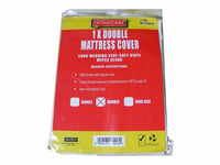 Double Vinyl Plastic Fitted Mattress Bed Cover Sheet Protector