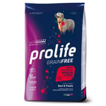 Prolife Grain Free Adult Sensitive Medium/Large Oksekjøtt & Poteter - 10 kg