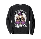 Halloween Witch Coffee Lover Costume Spooky Season Graphic Sweatshirt