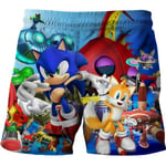 Boys 3D Sonic the Hedgehog badshorts Barn badbyxor Summer Holiday Shorts B 140cm