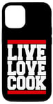 Coque pour iPhone 14 Live Kitchen Love Cook Toque de chef 5 étoiles Cuisine