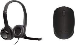 Logitech H390 Headset & M171 Wireless Mouse Bundle – USB, PC/Mac, Noise Cancelli