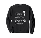 Oxford Comma Funny English Grammar Sweatshirt