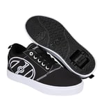 Heelys Unisex Kids Pro 20 Lg Wheeled Shoe, Black White, 4 UK