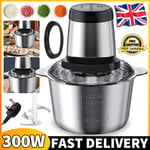 3L Electric Meat Grinder Blender Food Vegetable Processor Chopper Mincer Home uk