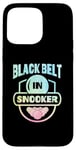 Coque pour iPhone 15 Pro Max Queue de billard avec ceinture noire