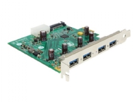 Delock PCI Express Card > 4 x USB 3.0 - Lagring/USB3.0-styrenhet - USB 3.0 - PCIe 2.1 x1