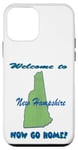 Coque pour iPhone 12 mini New Hampshire, Welcome to Now Go Home Humorous, Drôle, Blague