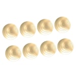 (Golden)2 Set 3D Circle Wall Sticker Mirror Removable Acrylic For MA