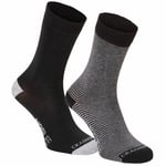 Craghoppers NosiLife Chaussettes Twin Pack Homme, Charcoal/Soft Grey Marl Pointures UK 6-8 | EU 39-42 2020