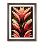 The Fearless Flowers Framed Print for Living Room Bedroom Home Office Décor, Wall Art Picture Ready to Hang, Walnut A3 Frame (34 x 46 cm)