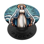 Stella Maris Our Lady Star of the Sea Mary Latin Catholic PopSockets Adhesive PopGrip