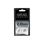 Ernie Ball EB-9202 Prodigy pick, white High Performance plekter 2mm 6-pakning