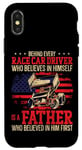 iPhone X/XS Dirt Track Racing Race Sprint Car Vintage Usa American Flag Case