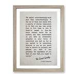 Great Gatsby Quote F. Scott Fitzgerald Vintage Framed Wall Art Print, Ready to Hang Picture for Living Room Bedroom Home Office Décor, Oak A4 (34 x 25 cm)