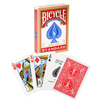 Bicycle - Jeu de 54 cartes à jouer - Original Rider Back Standard - Magie / Carte Magie - Coloris aléatoire