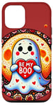 Coque pour iPhone 12/12 Pro Be my Boo Illustration fantôme Saint-Valentin