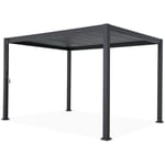 Pergola Bioclimatique gris anthracite – Triomphe – 3x4m. aluminium. à lames orientables