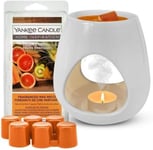 2 x Yankee Candle Wax Melt Burner Gift Set -  Exotic Fruit Melts