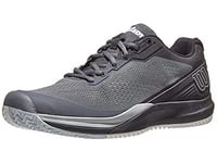 Wilson Men's Tennis Shoes, RUSH PRO 3.5, Grey/Black/Light Blue, Size: 8.5, For All Surfaces, All Player Types, WRS327170E085